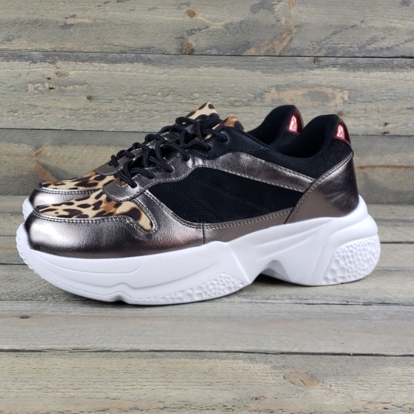 New LFL Lust For Life Black/Animal Print/Metallic - Picture 2 of 8